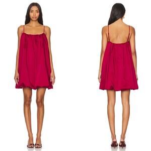 JONATHAN SIMKHAI India Bubble Hem Cherry Red Mini Dress Size 0